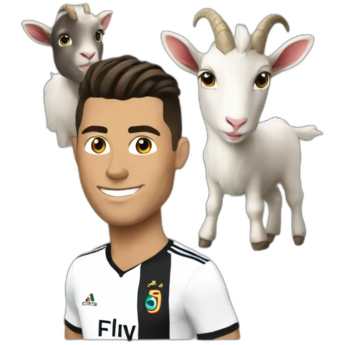 Cr7 avec goat emoji