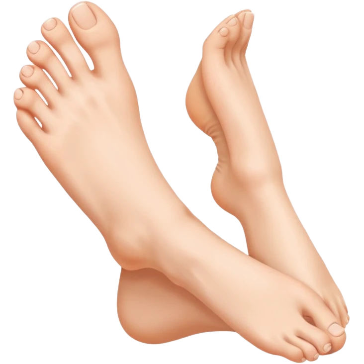 Doing like with the toe of the foot  emoji