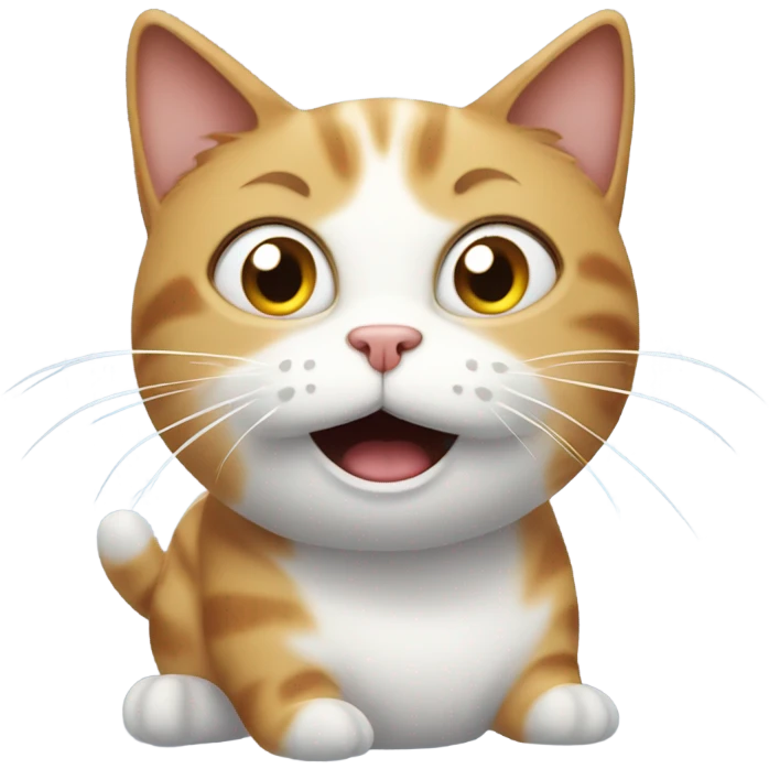Farting cat emoji
