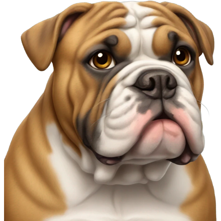  brown English bulldog emoji