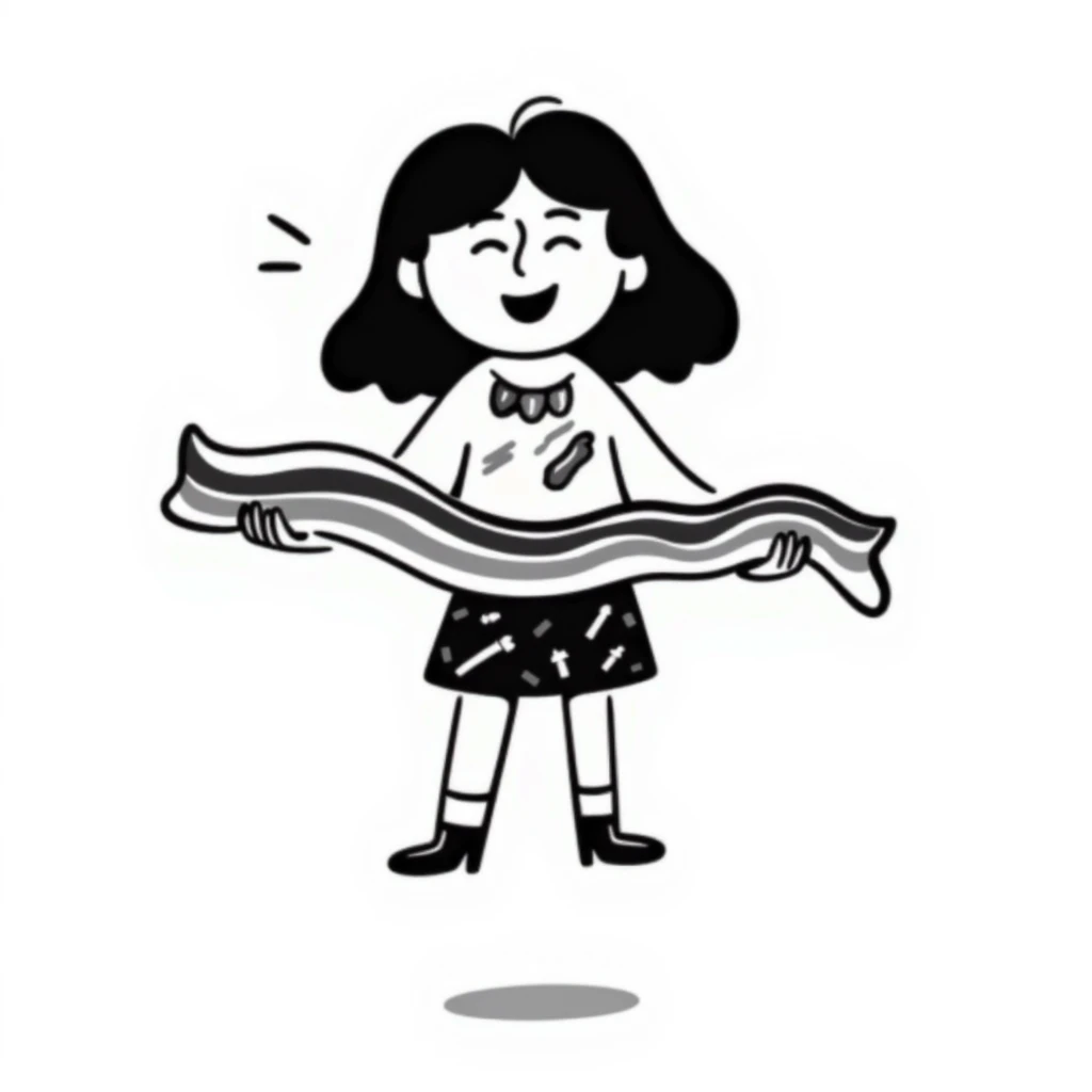 little girl with bacon emoji