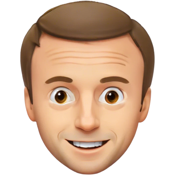 Macron avec des effets marrants  emoji
