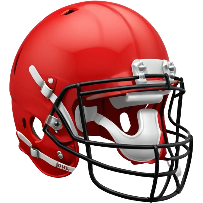 in a shade of red college football helmets emoji