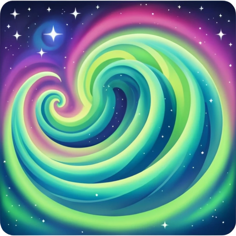 something that represents the aurora borealis emoji