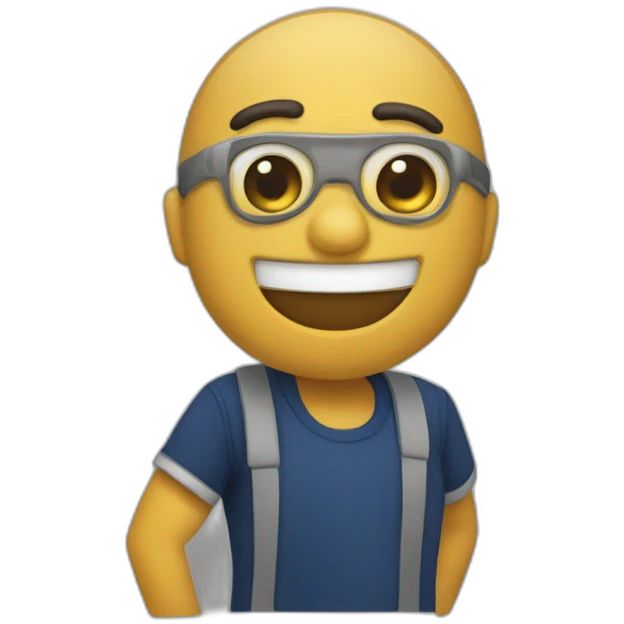 Gordinho engenheiro dançarino emoji