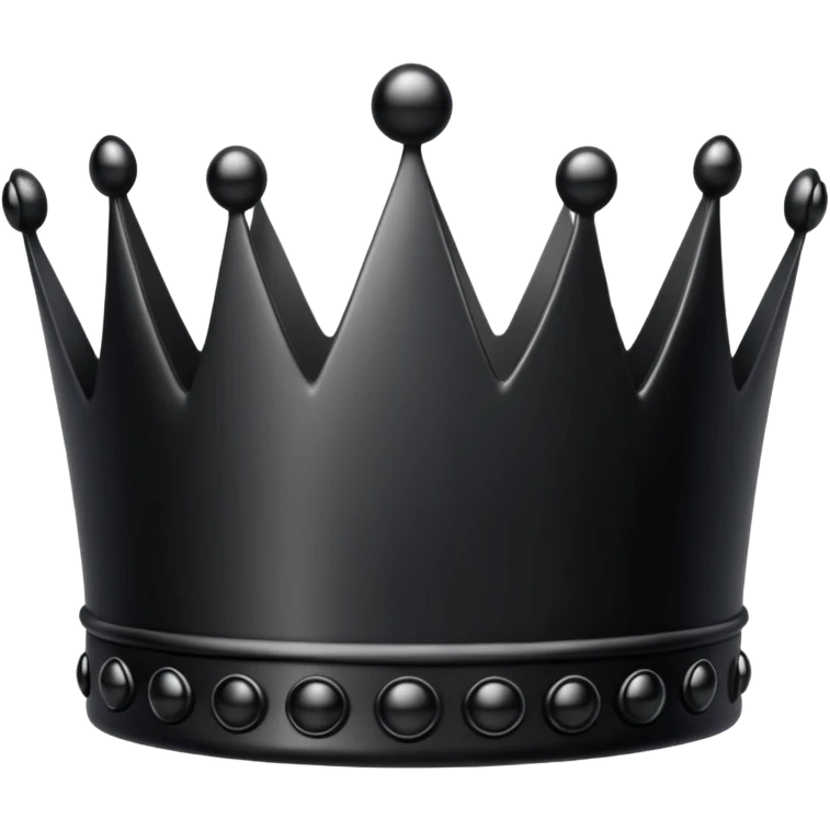 full black crown emoji