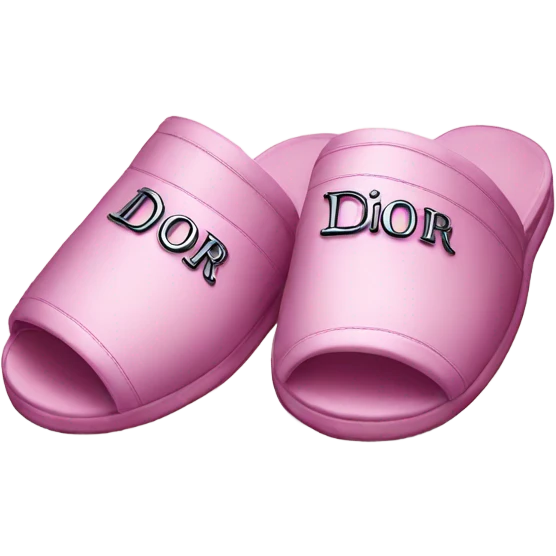 Dior slippers emoji