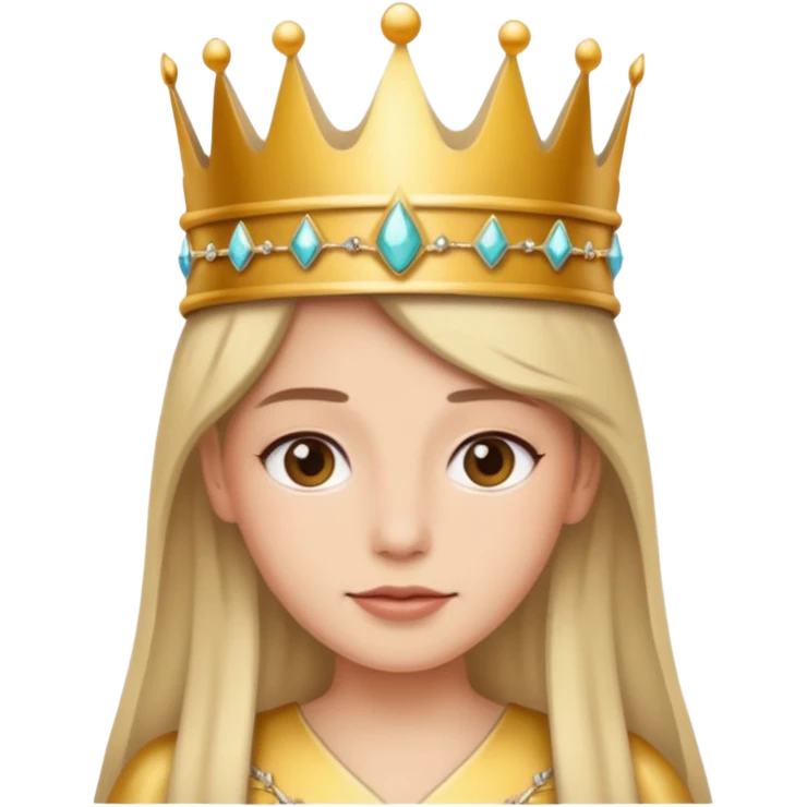 Wearing a crown emoji