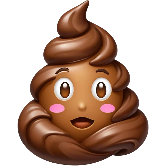 fancy poop emoji emoji