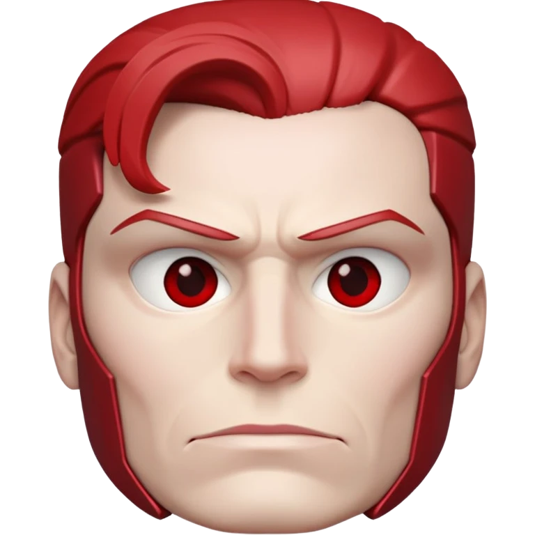 red face vision marvel half body from captain america: civil war emoji