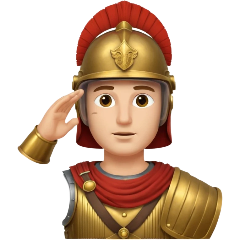 an ancient roman republic soldier saluting emoji