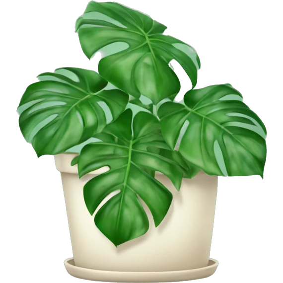 Monstera house plant emoji
