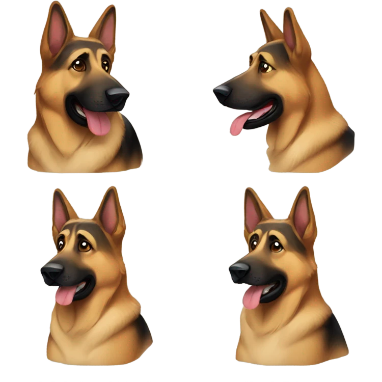 german shepherd  emoji