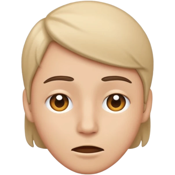 shaking head straight face emoji