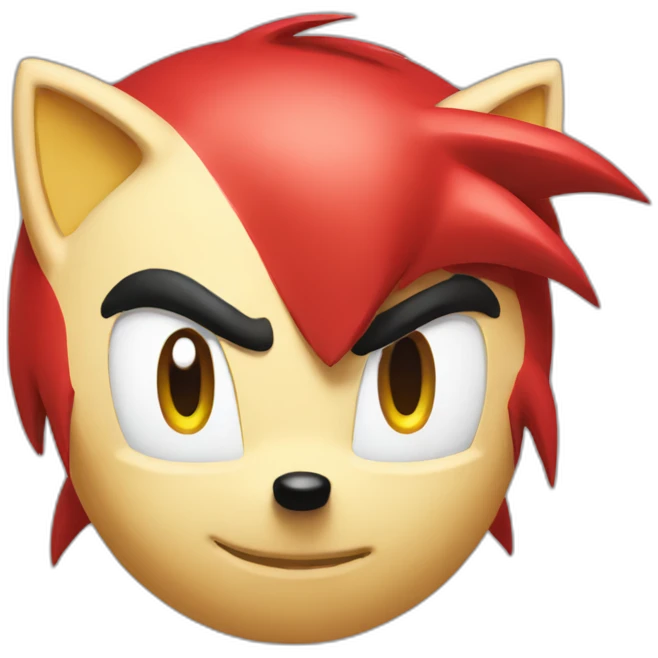 Sonic red emoji