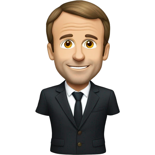 Emmanuel Macron qui a la calvitie emoji
