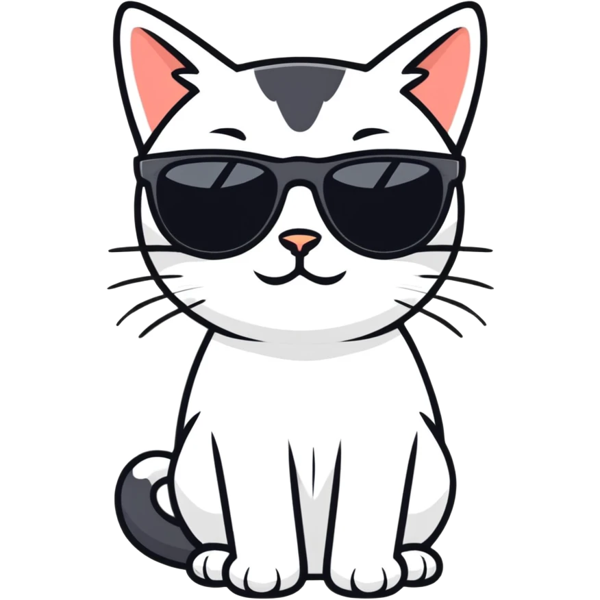 cat wearing sunglasses emoji