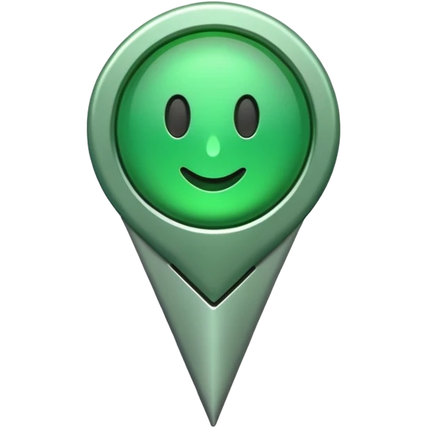 green pin emoji