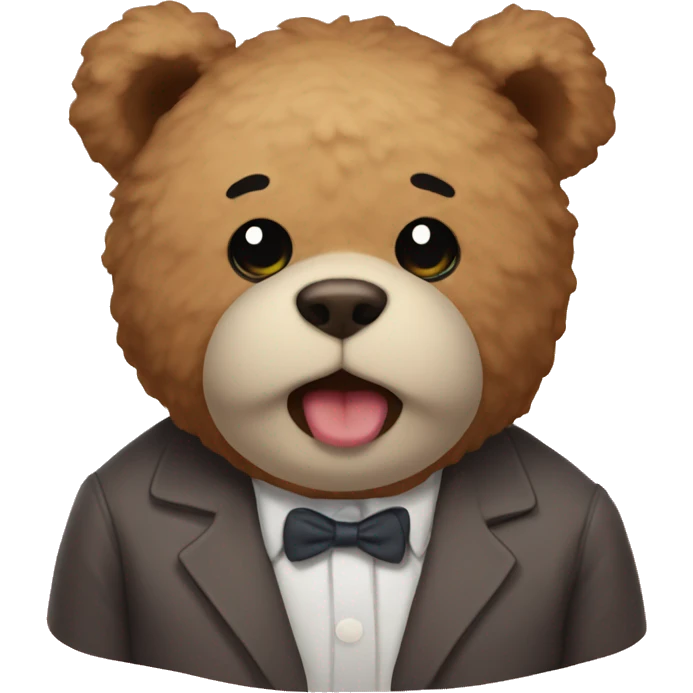 teddy with bant emoji