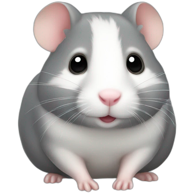 Grey hamster emoji
