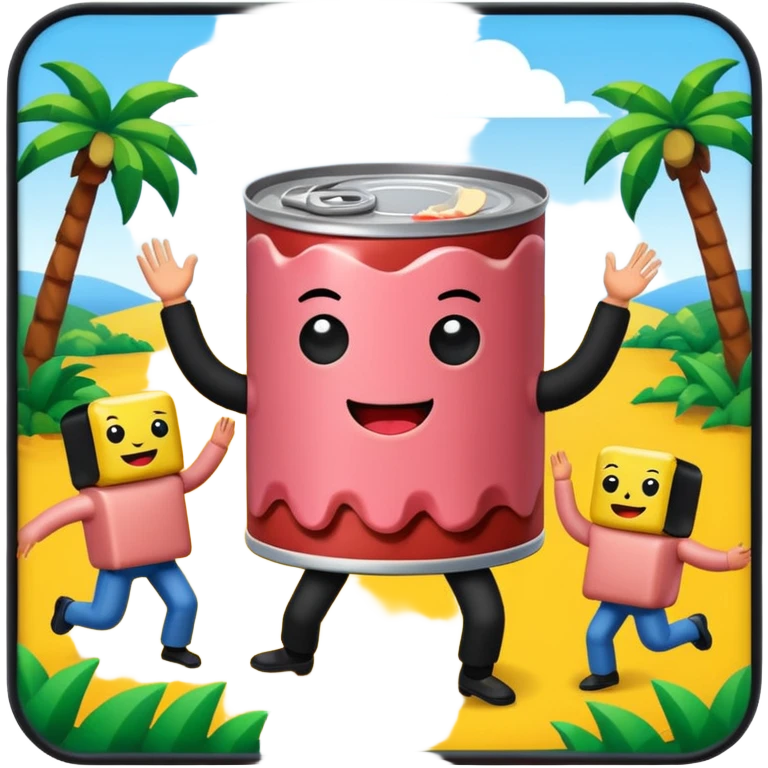 SPAM MEAT meme DANCE PARTY LANDSCAPE emoji