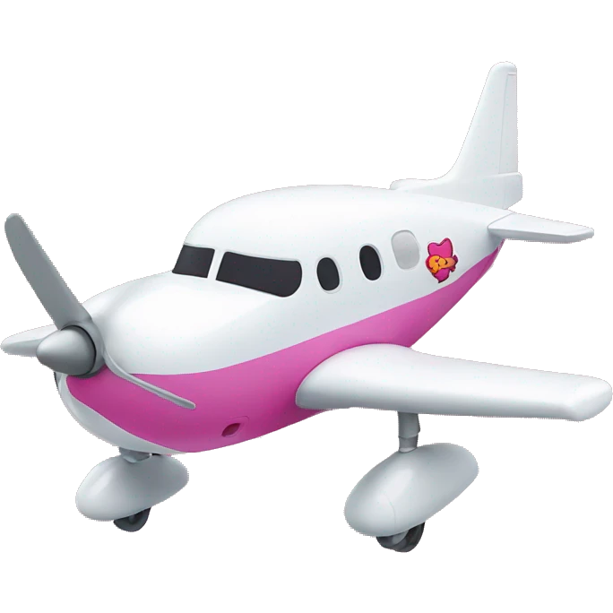 Avión hello kitty emoji