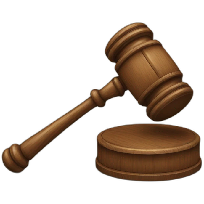 Gavel in gand emoji