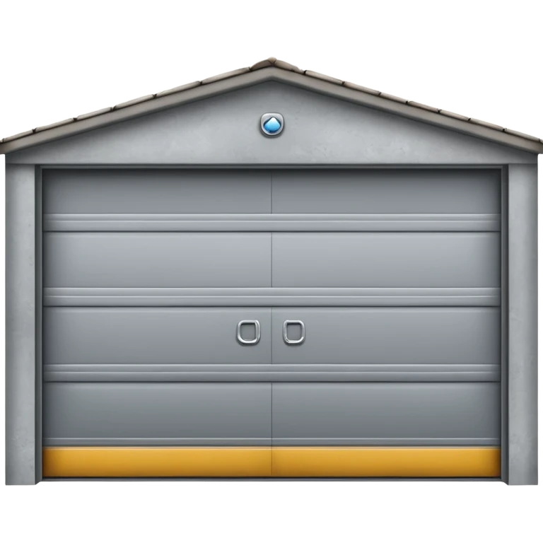 Garage door, slightly open emoji