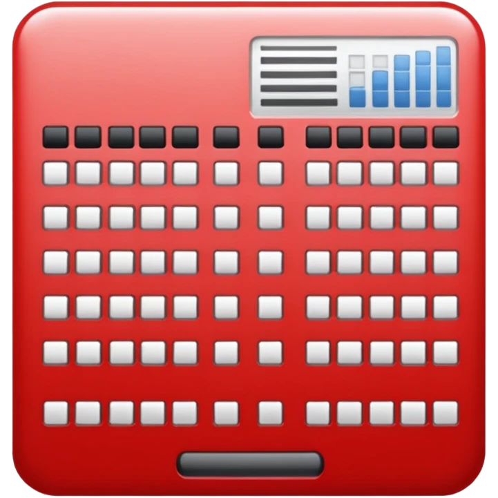 Planilha vermelha emoji