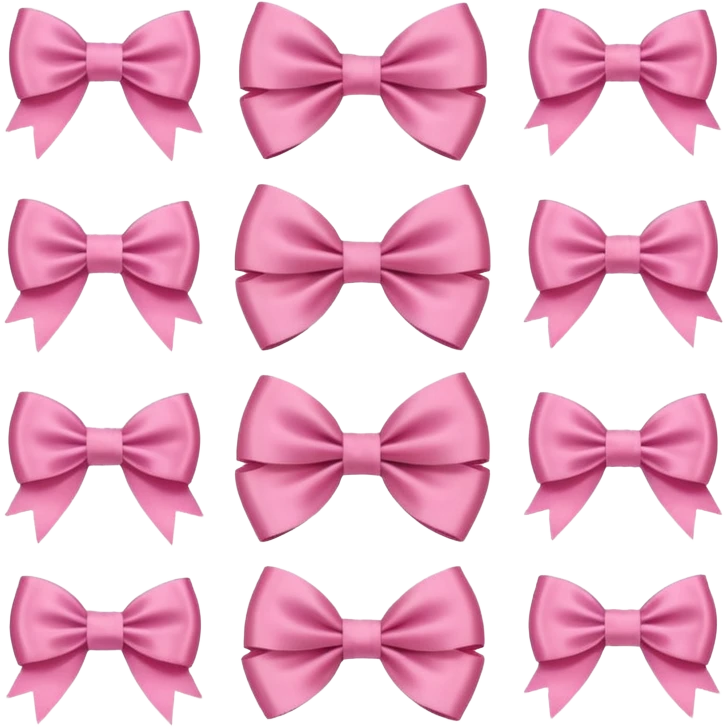 Cute girly bows emoji