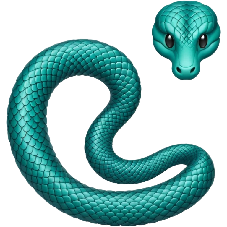 serpent teal emoji