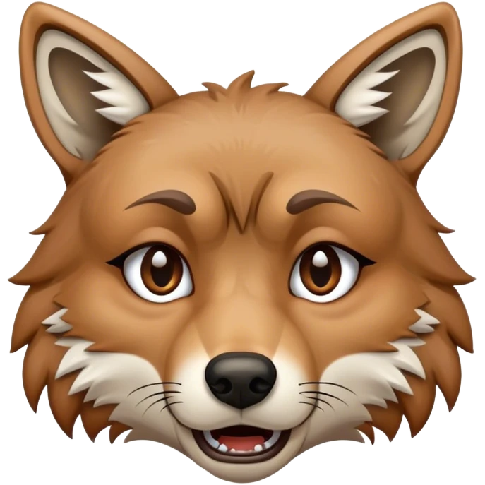 Sad crying Coyote  emoji