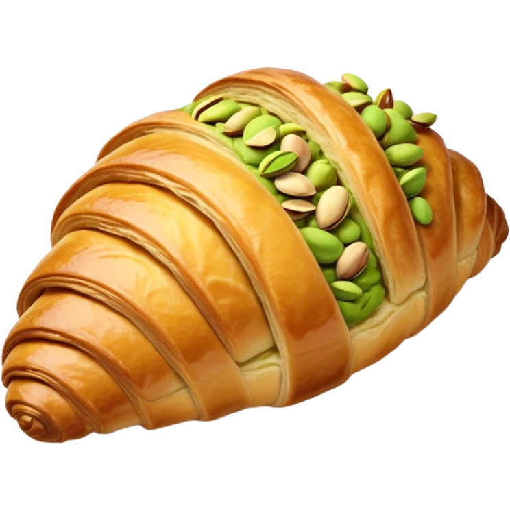 pistachio croissant  emoji