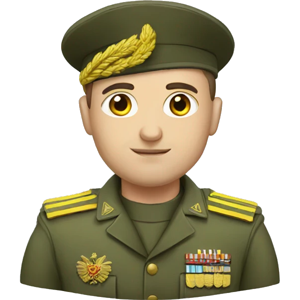 Ukrainian military man emoji