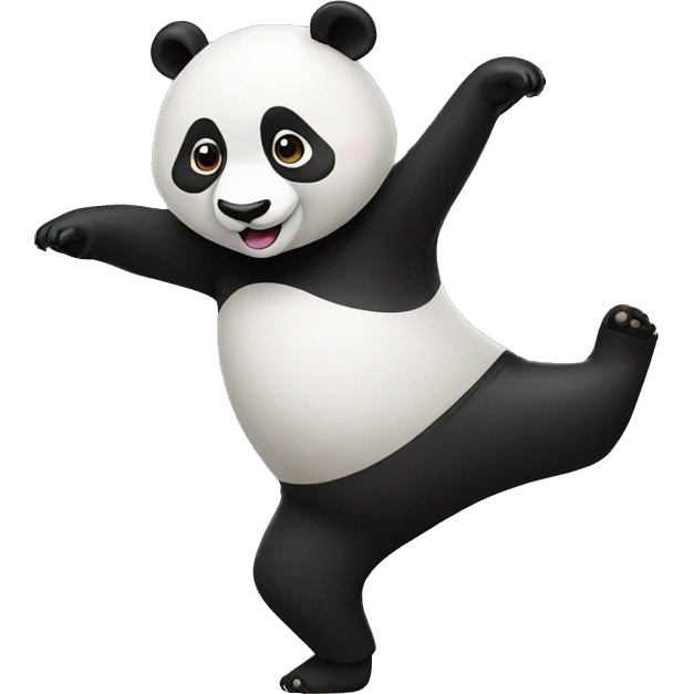 Panda dancing  emoji
