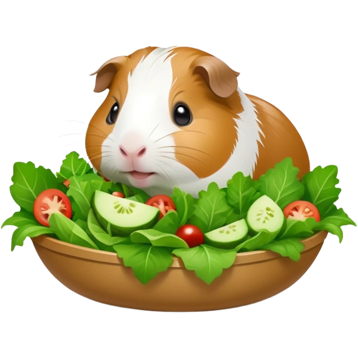 Guinea Pig eating salat emoji