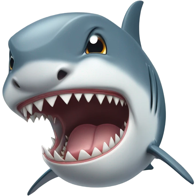 Shark eat cat emoji