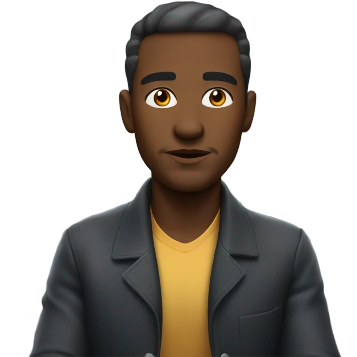 A man riding a high speed rail line like a horse emoji