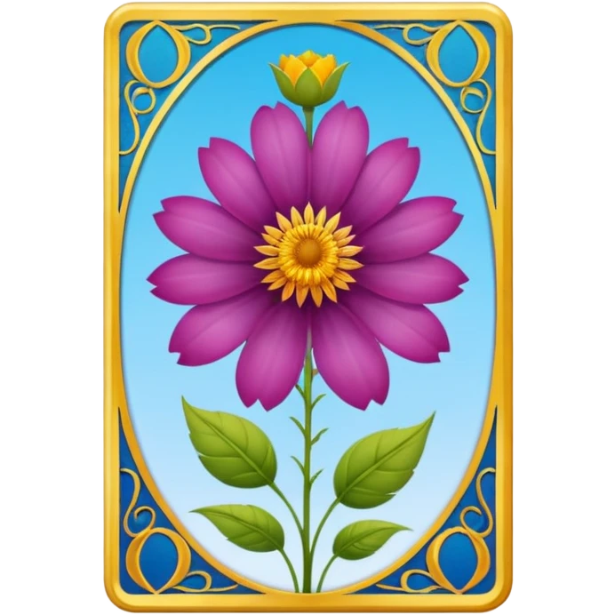 flower tarot emoji