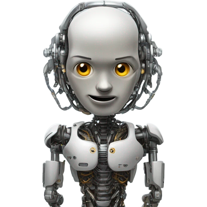 Cyborg surrender emoji