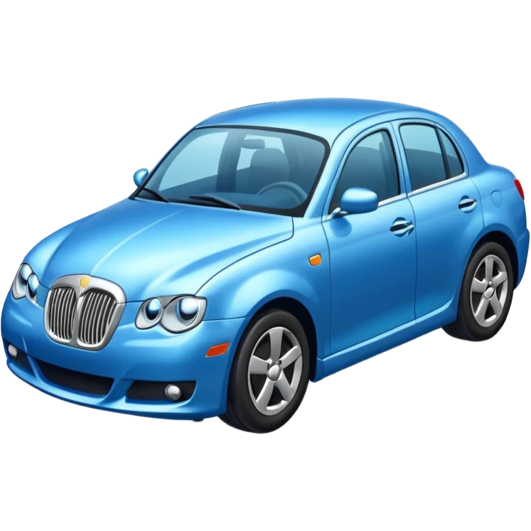 blue car emoji