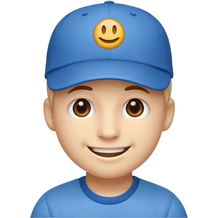 👌😁🧢 Combine these emojis and please, no body, just the head. as a sticker emoji