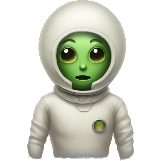 Extraterrestre fumando emoji