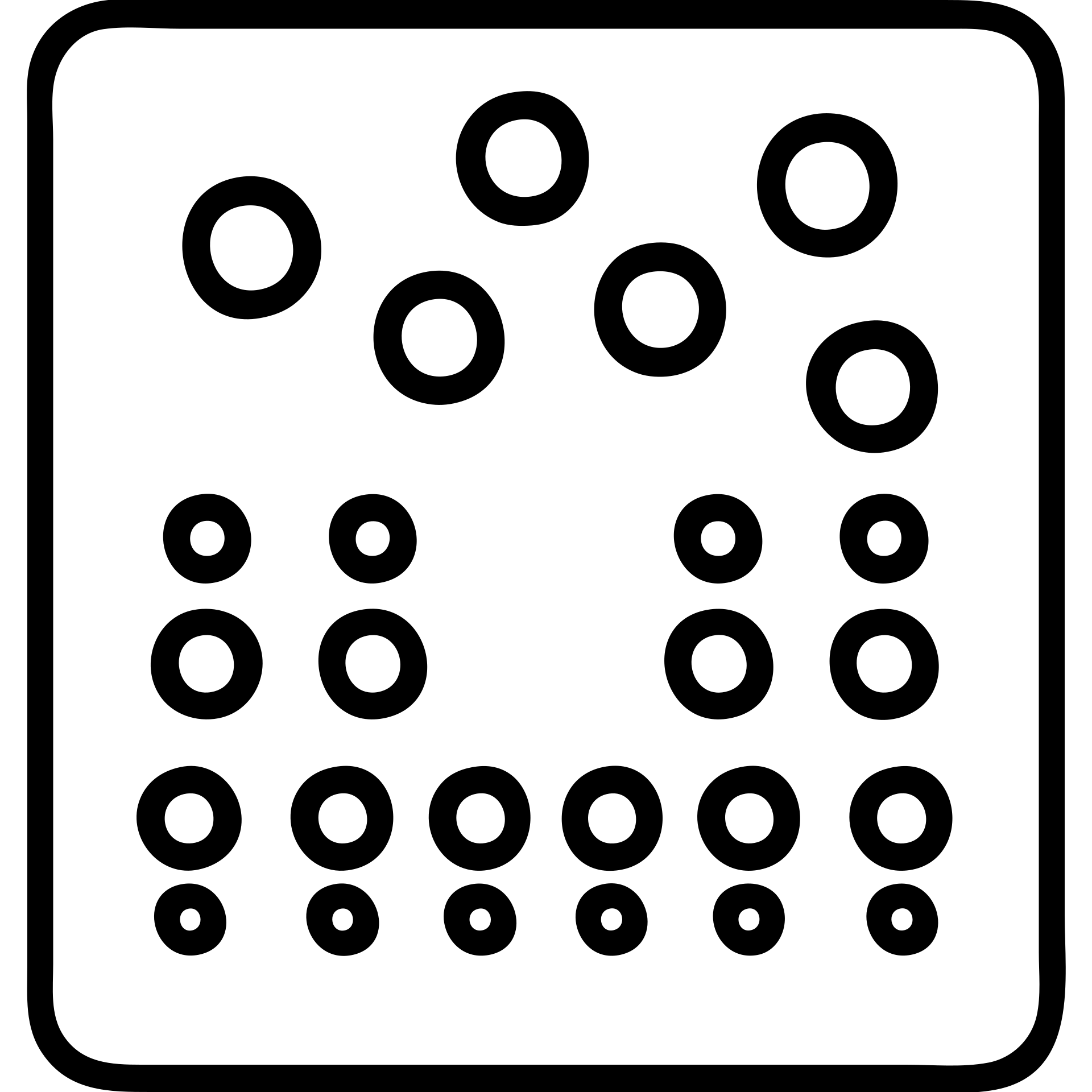 A black synthesizer without keys, featuring a row of eight knobs at the bottom, each with two smaller knobs above them, and a chaotic arrangement of six knobs at the top emoji