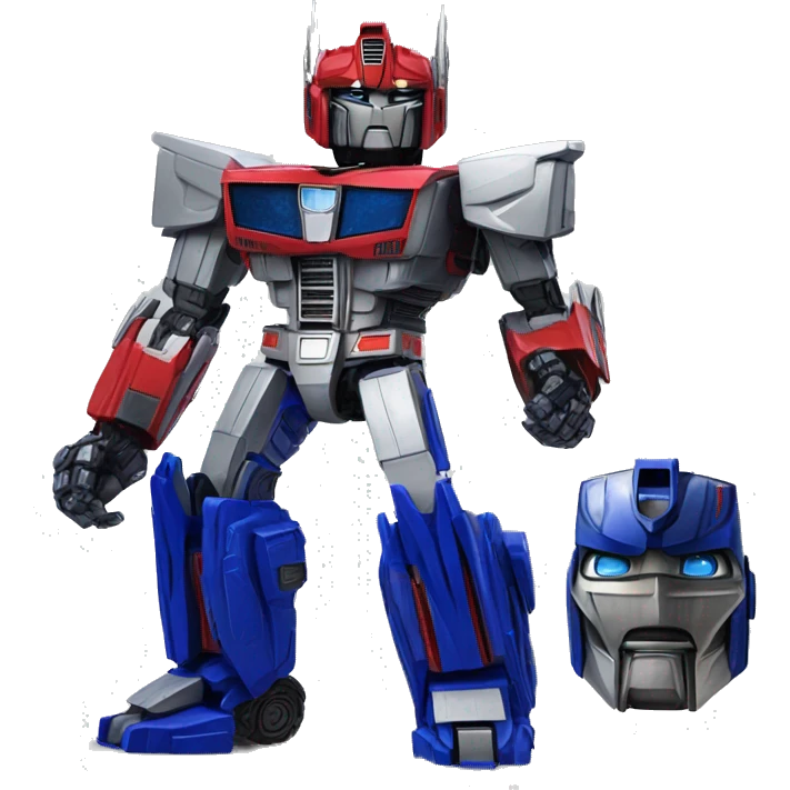 A Optimus prime transformer emoji
