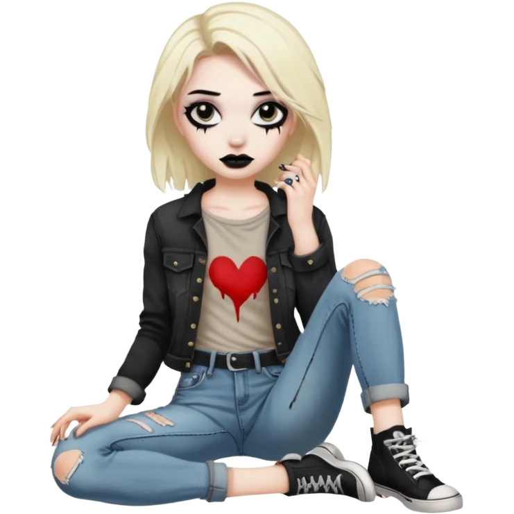 Alternative grunge person emoji