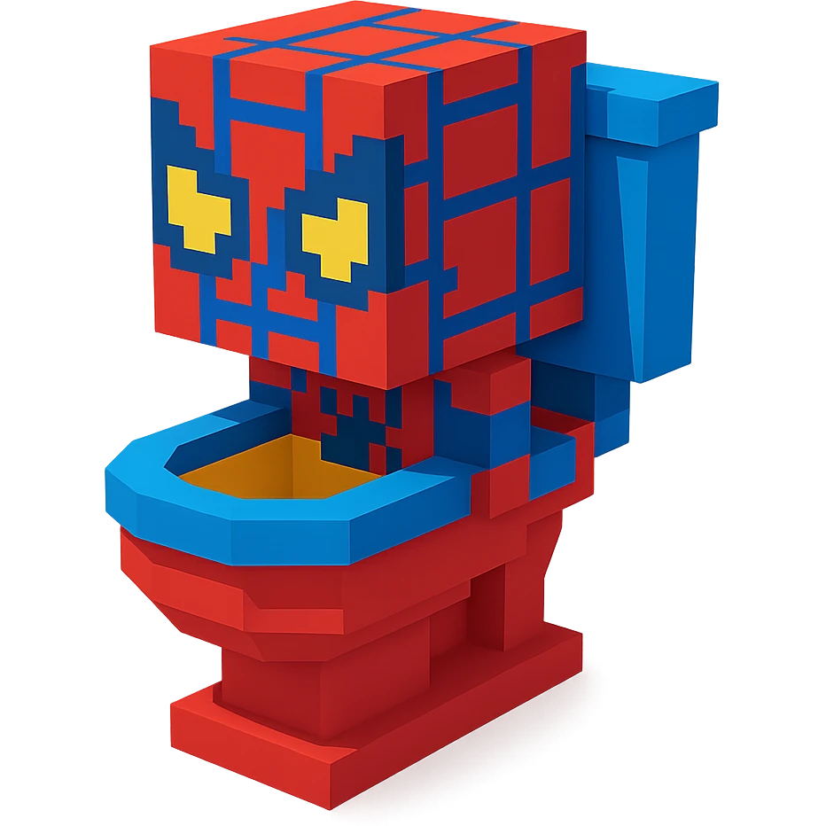 Spiderman Man Toilet  emoji