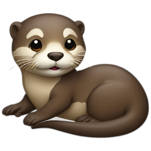 Coy otter emoji
