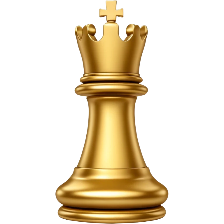 Gold chess rook emoji