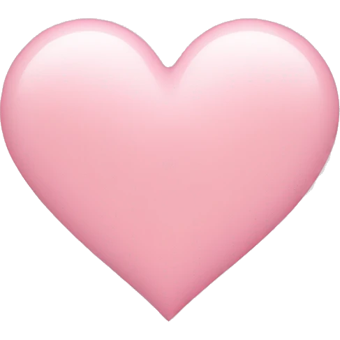 soft pink heart emoji
